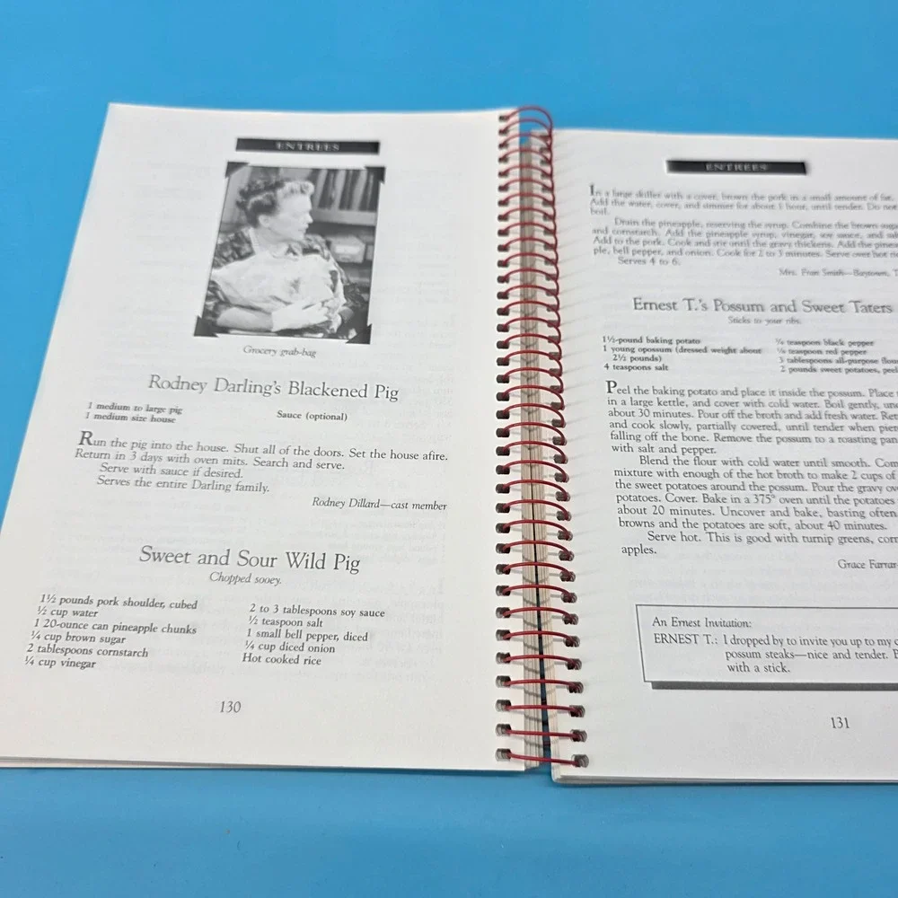 Aunt Bee's Mayberry Cookbook Andy Griffith Show Recipes Beck Clark 1991 Spiral